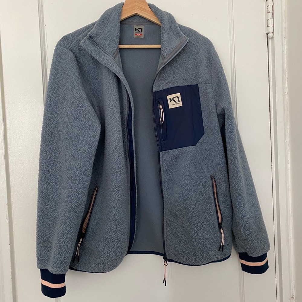Kari Traa zip up blue fleece super soft